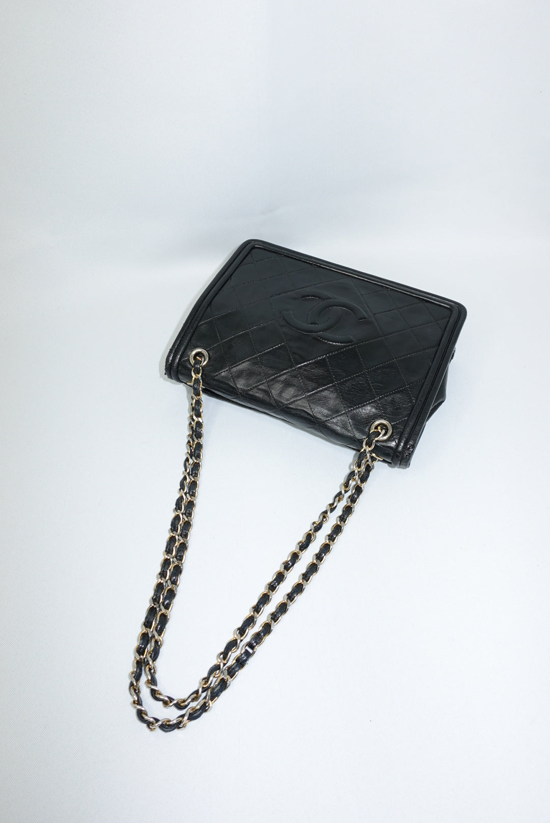 Chanel Vintage Embroidered CC Logo Camera Bag