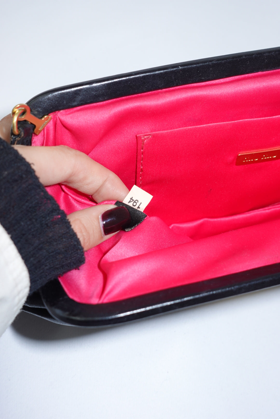 Miu Miu Black Coffer Pochette