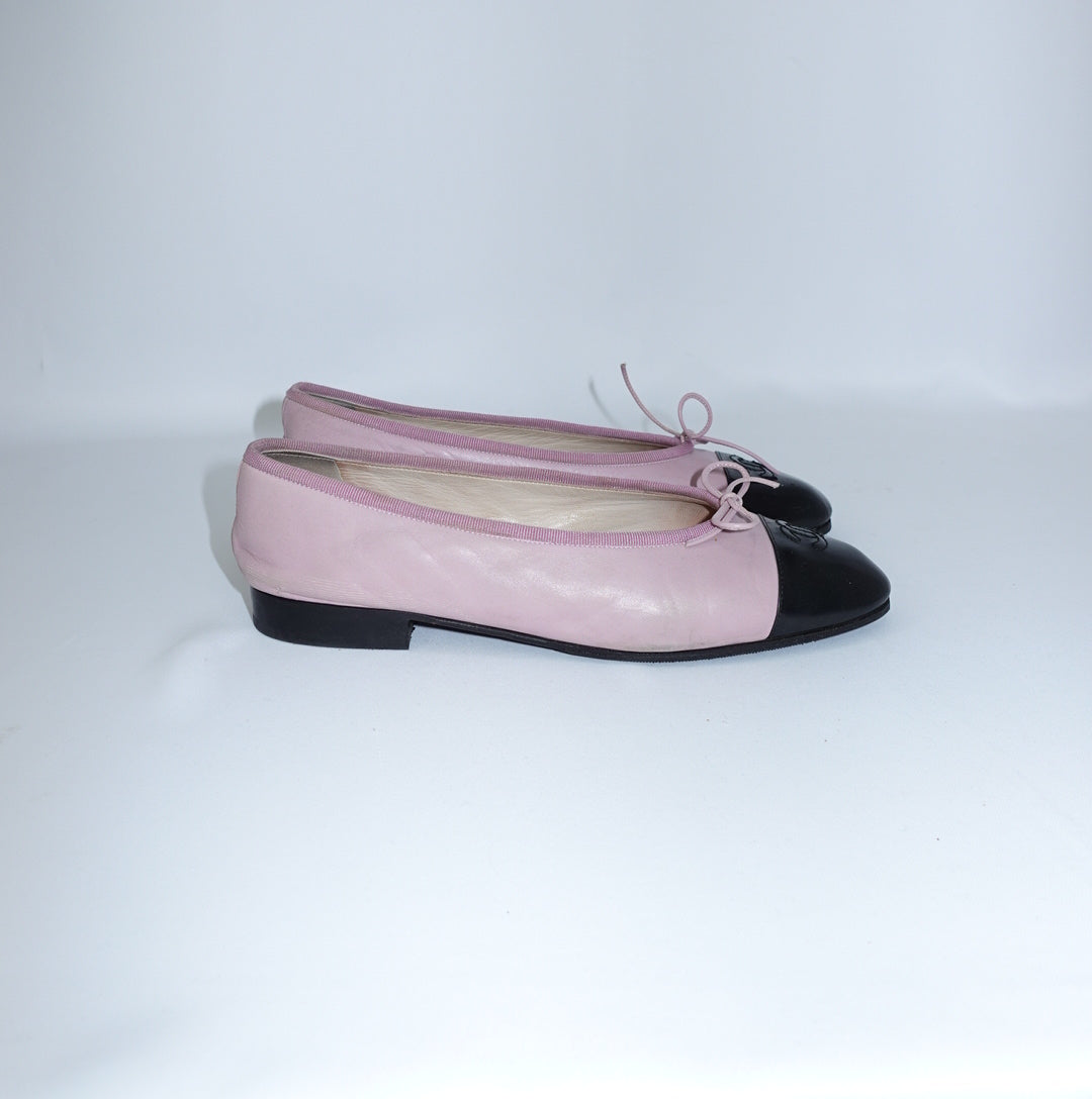 Chanel Pink Ballet Flats 39.5