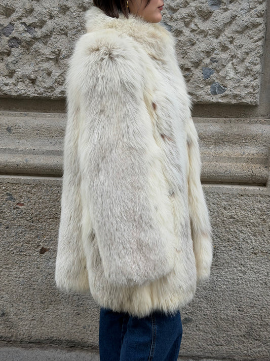 Vintage Arctic Fox Fur with black guard hairs