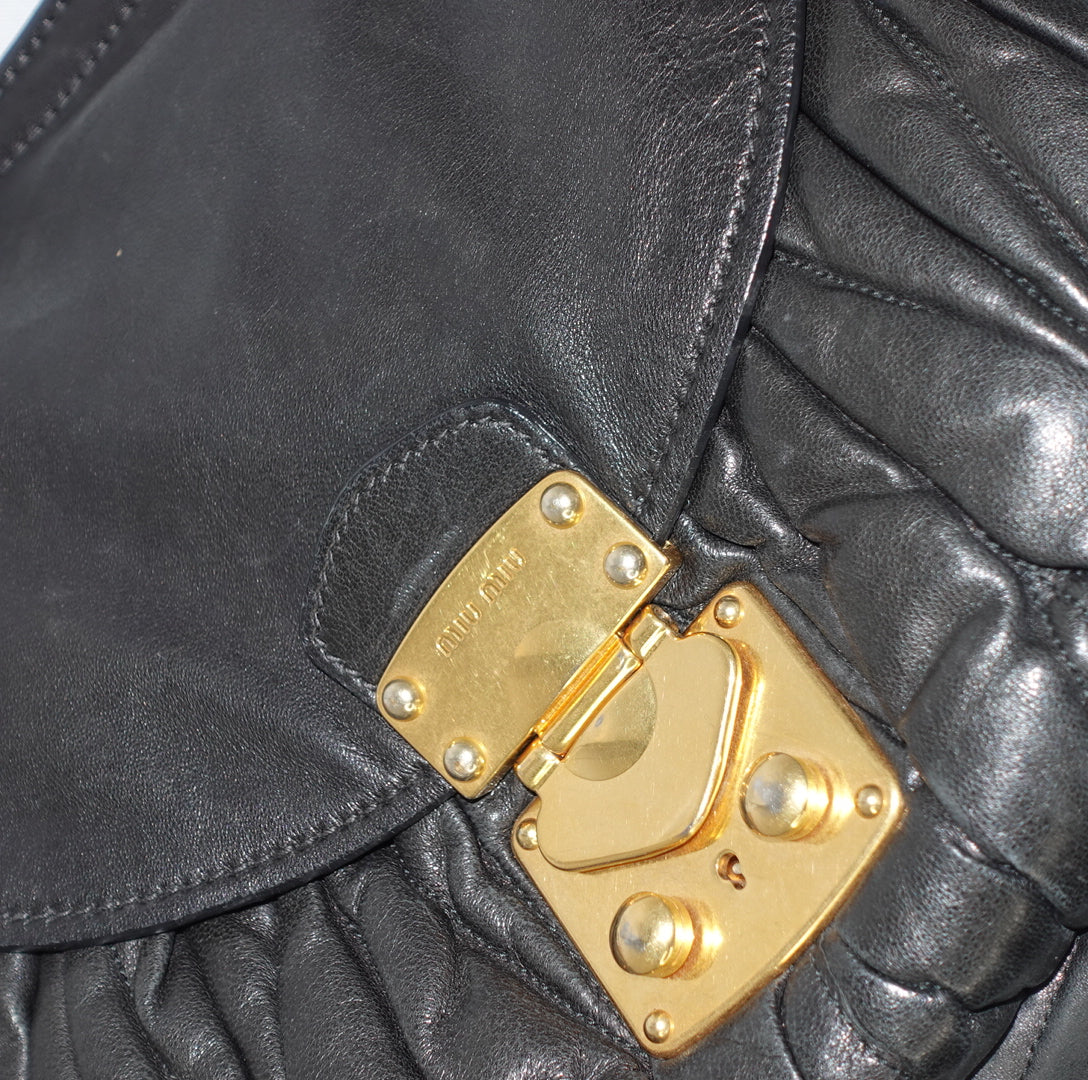 Miu Miu Matelassé Coffer Bag