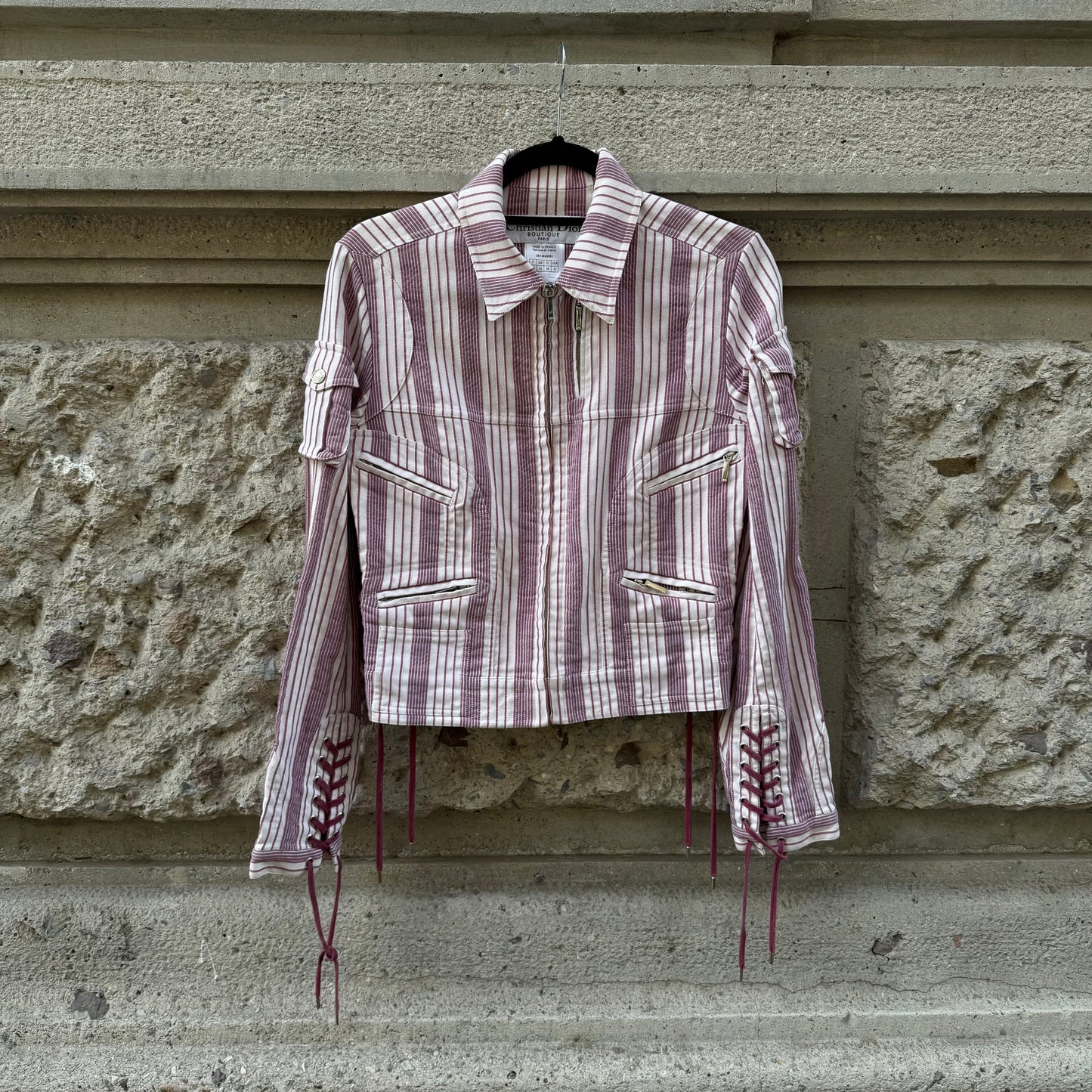 Giacca vintage a righe Christian Dior