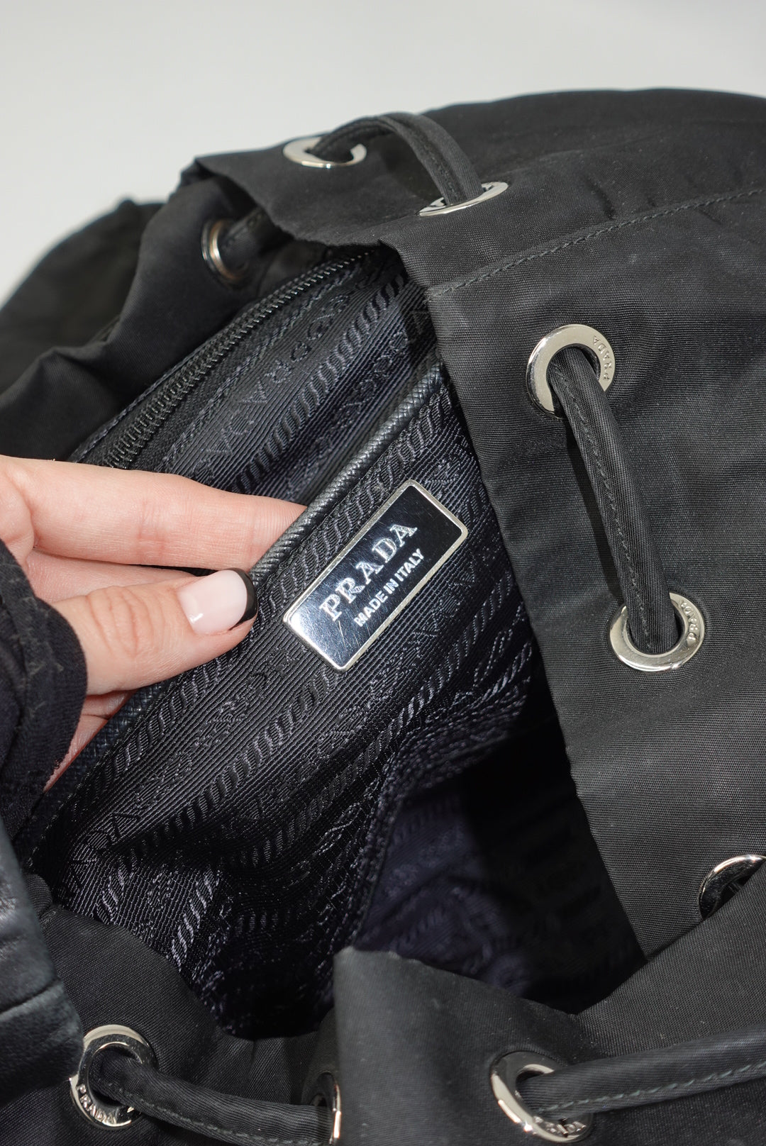 Prada Sequin Black Backpack