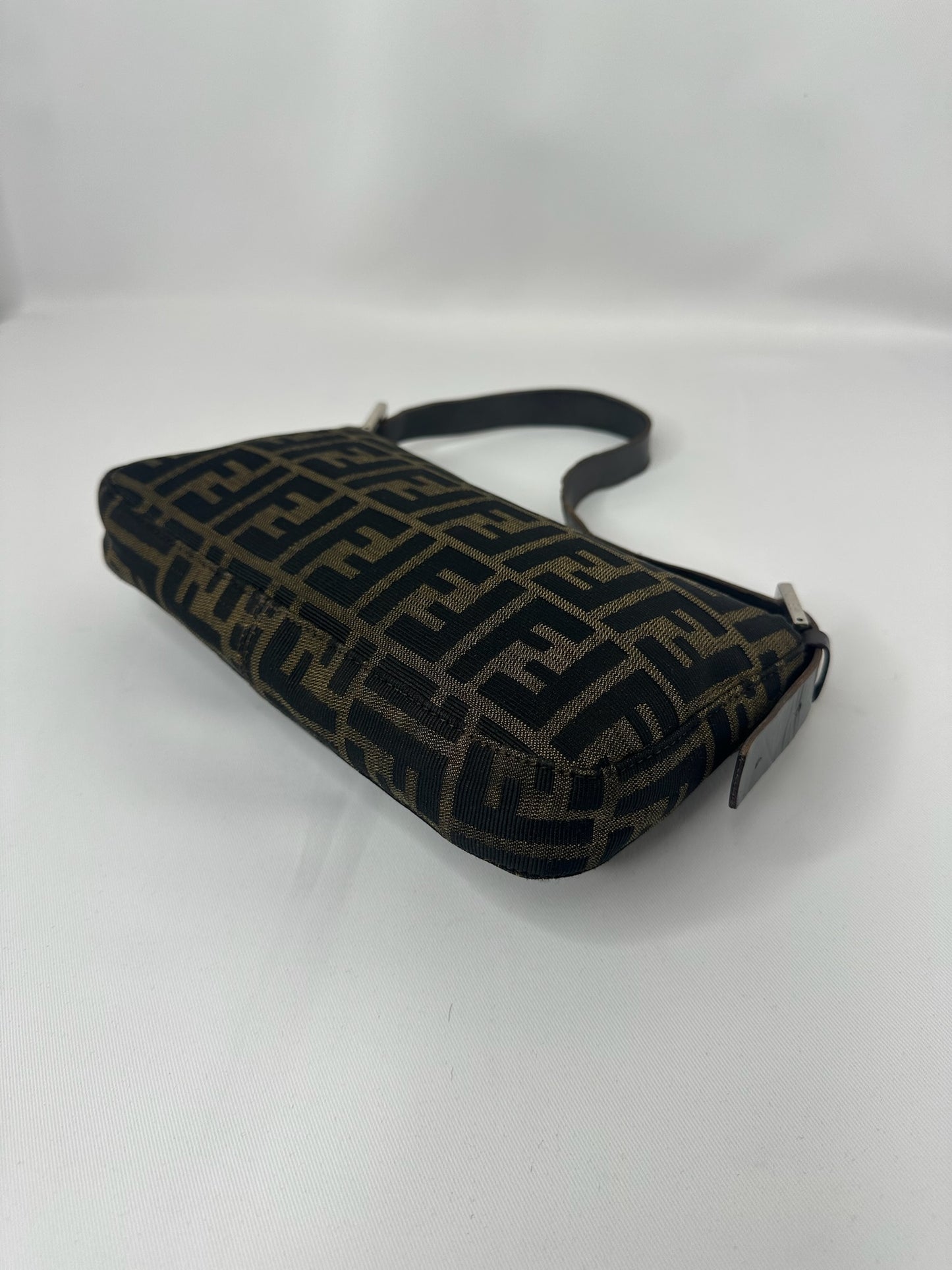 Fendi Vintage Baguette with FF Zucca Brown Canvas