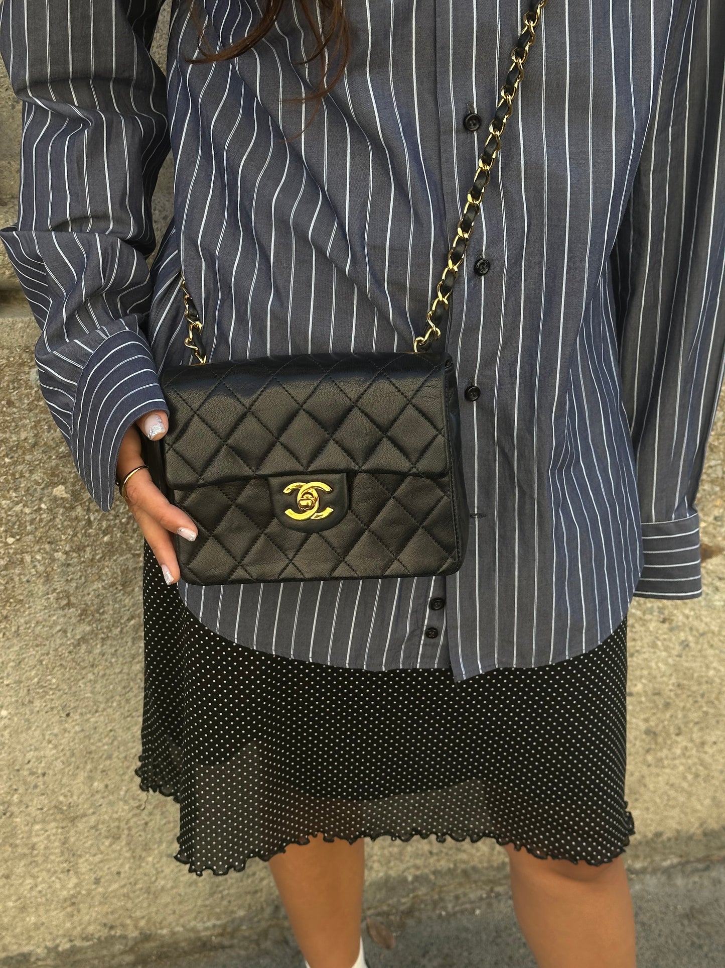 Classic Timeless Vintage Black Mini Square FULL SET
