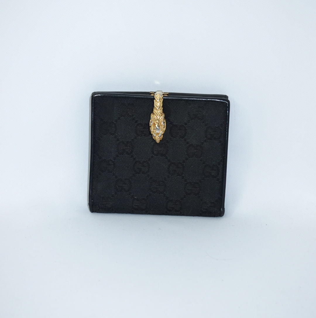 Gucci Black Monogram Wallet
