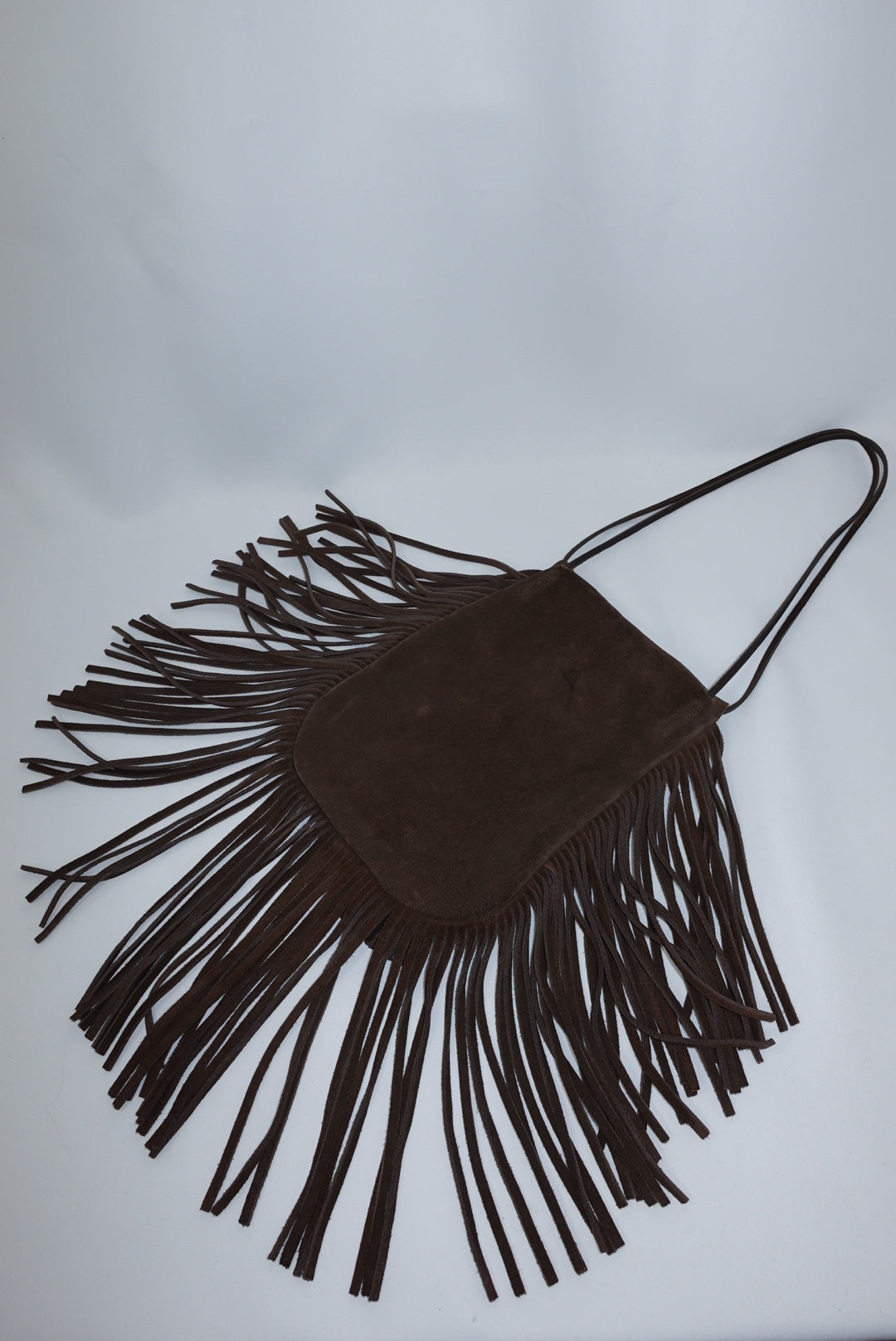 Yves Saint Laurent Vintage Suede Fringe Brown Bag