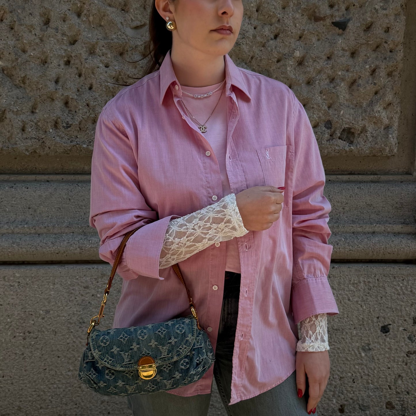 Yves Saint Laurent Hot Pink Shirt