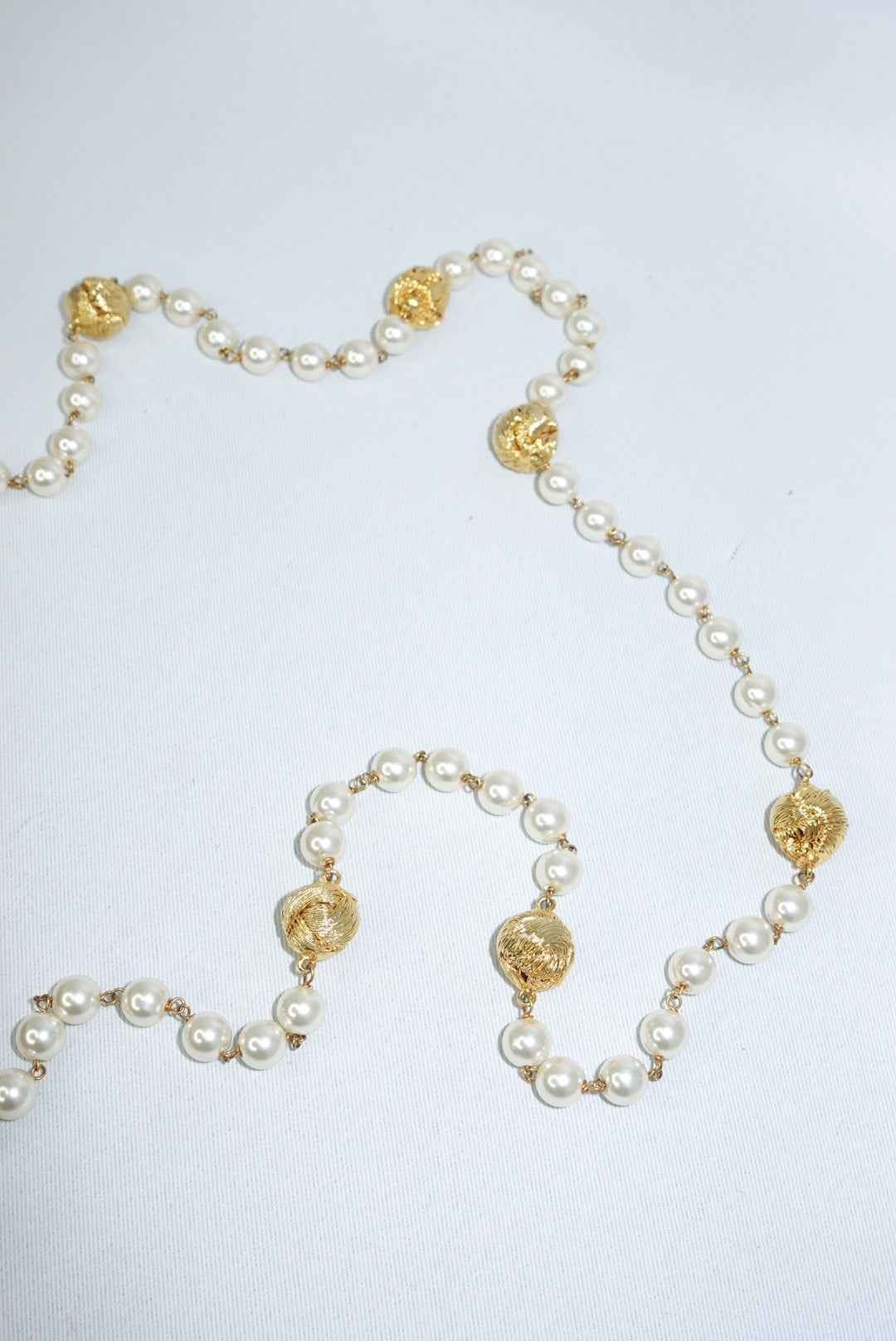 Fendissime Vintage Caramel and Gold Pearl Chain Bag