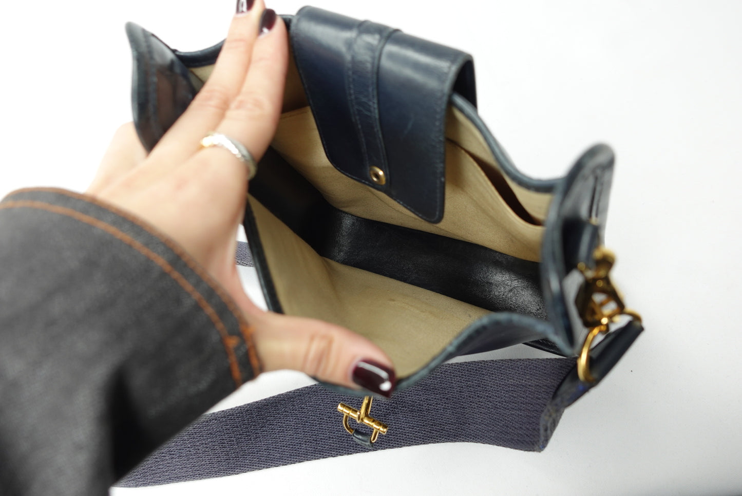 Hermès Vintage Evelyn Navy Special Edition