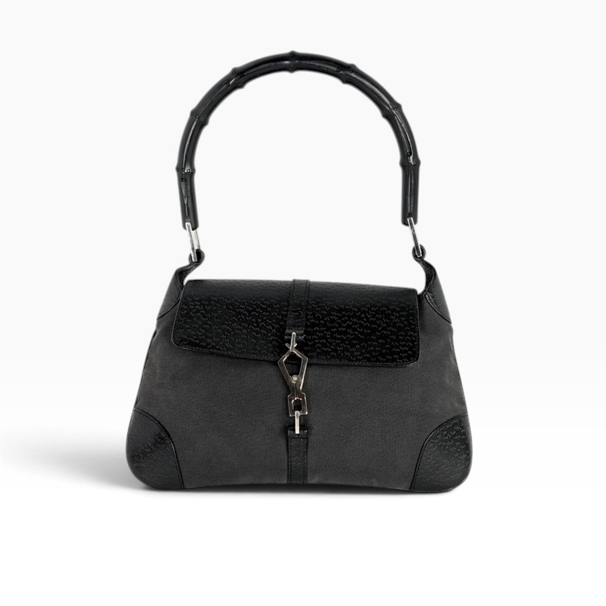 Gucci Black Jackie w/ Bamboo Handle