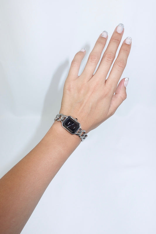 Chanel Vintage Watch Premiere L 20mm 1987 Silver