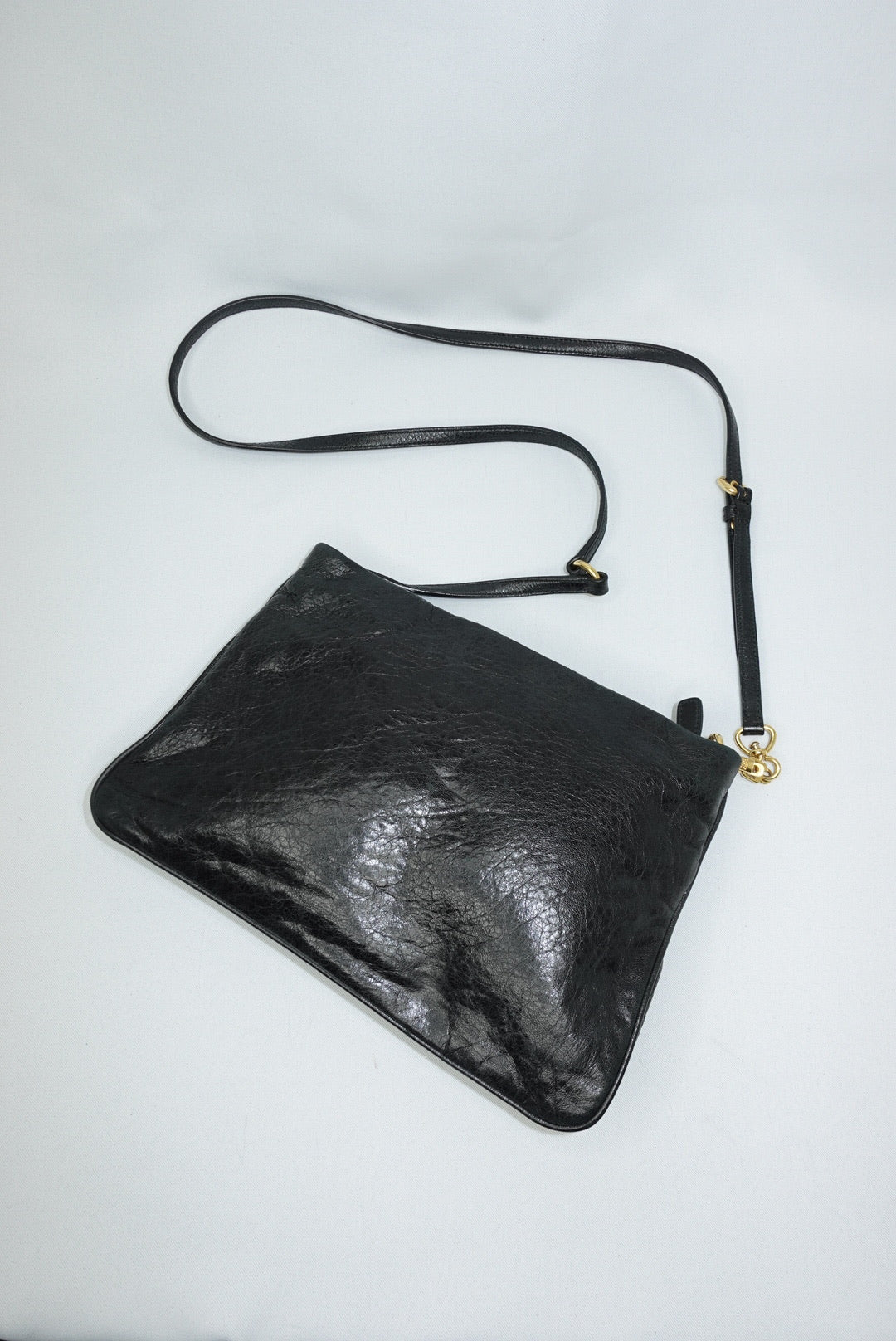 Miu Miu Black Vintage Crossbody Bag w/ Charm