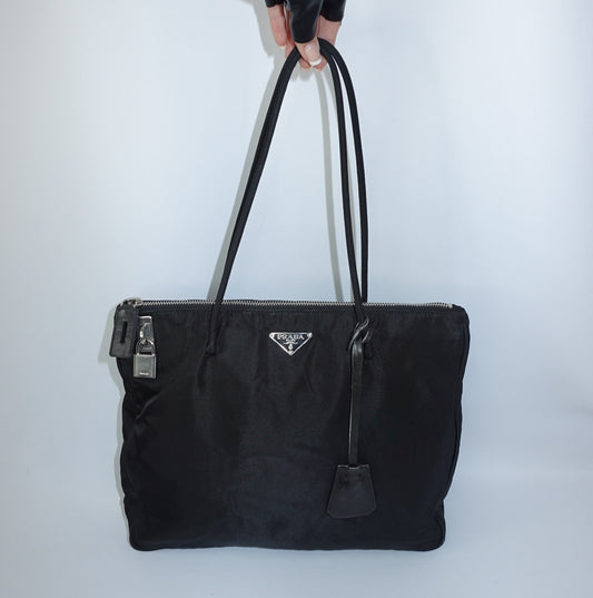 Prada Nylon Tote Lock