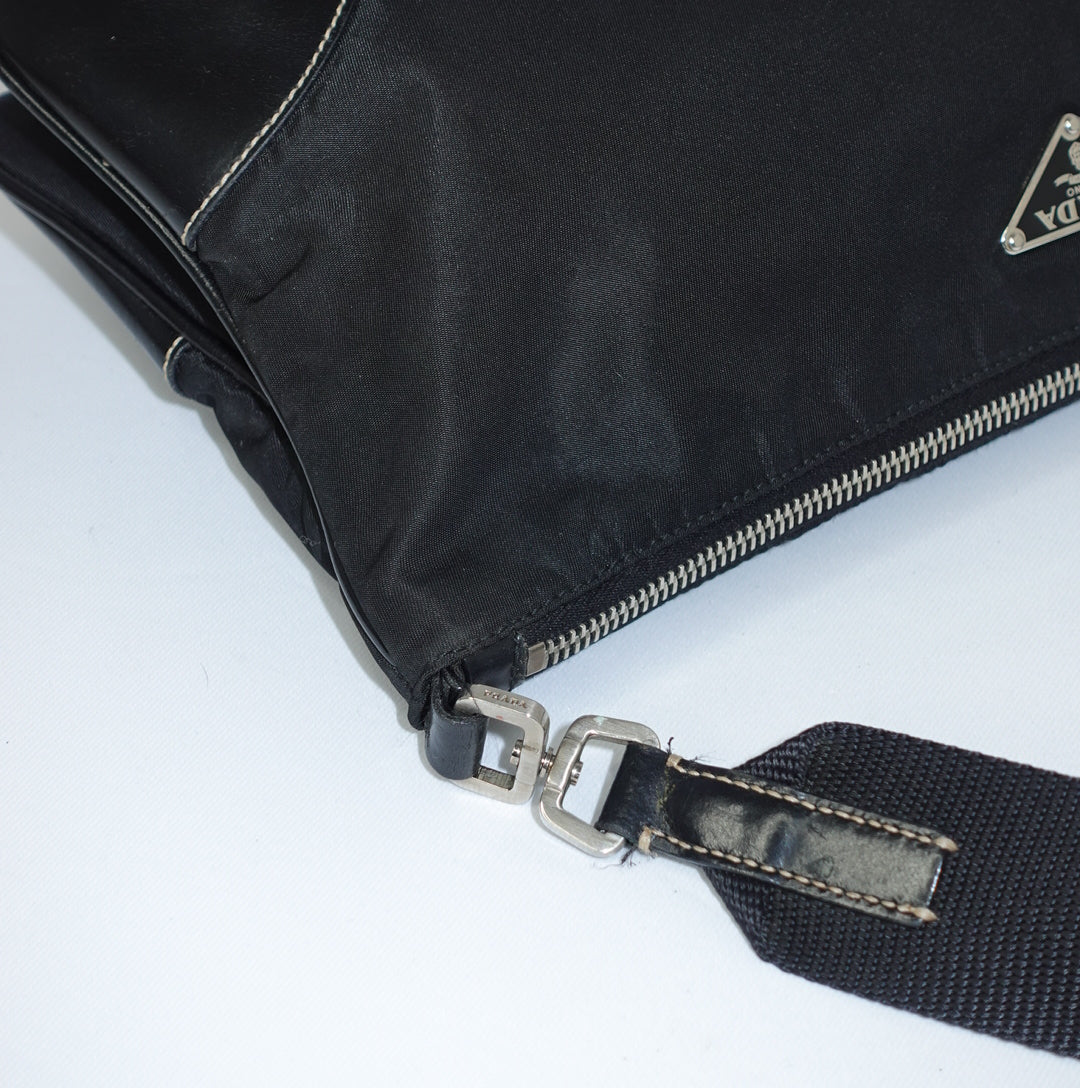 Prada Black Nylon Shoulder Bag