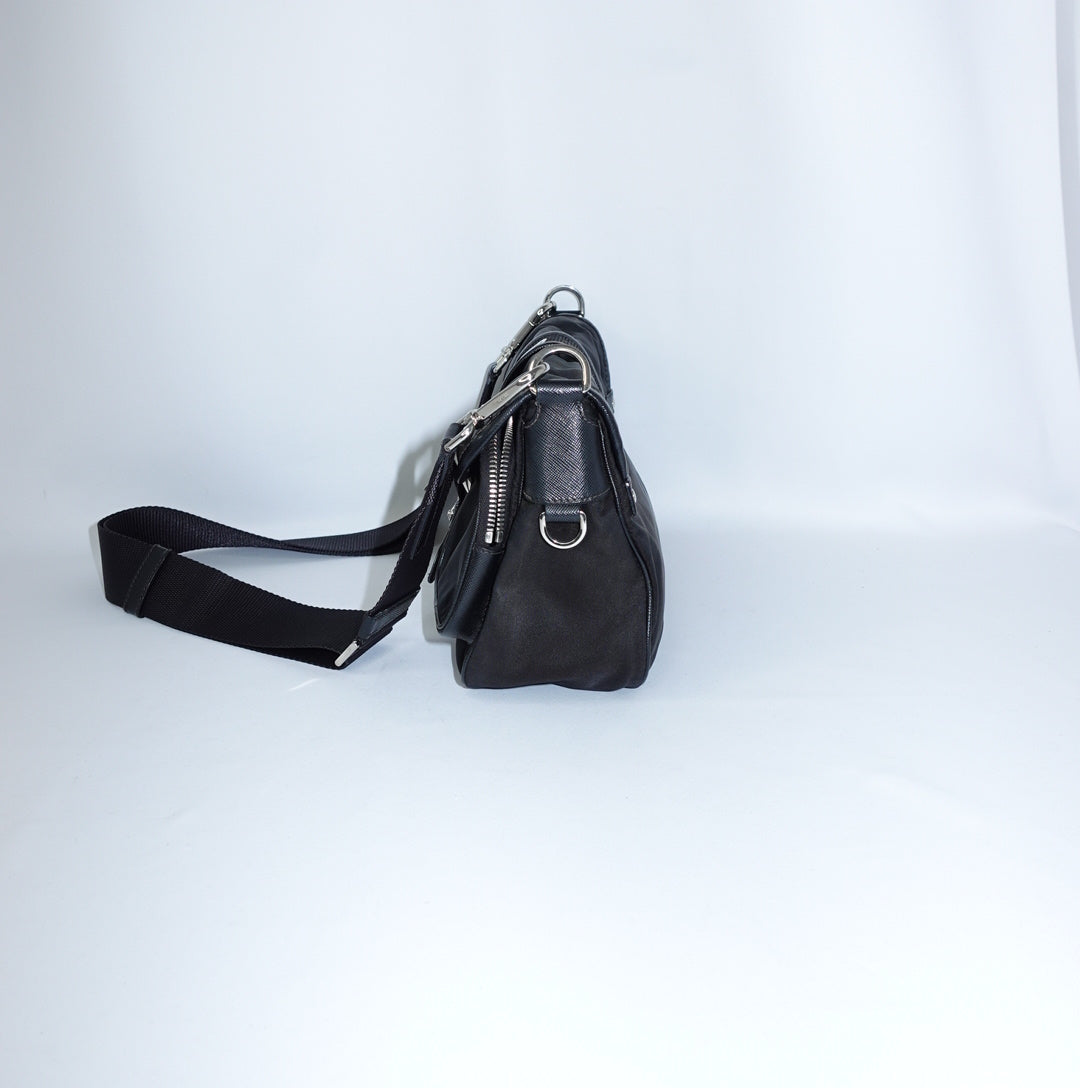 Prada Black Nylon Shoulder Bag