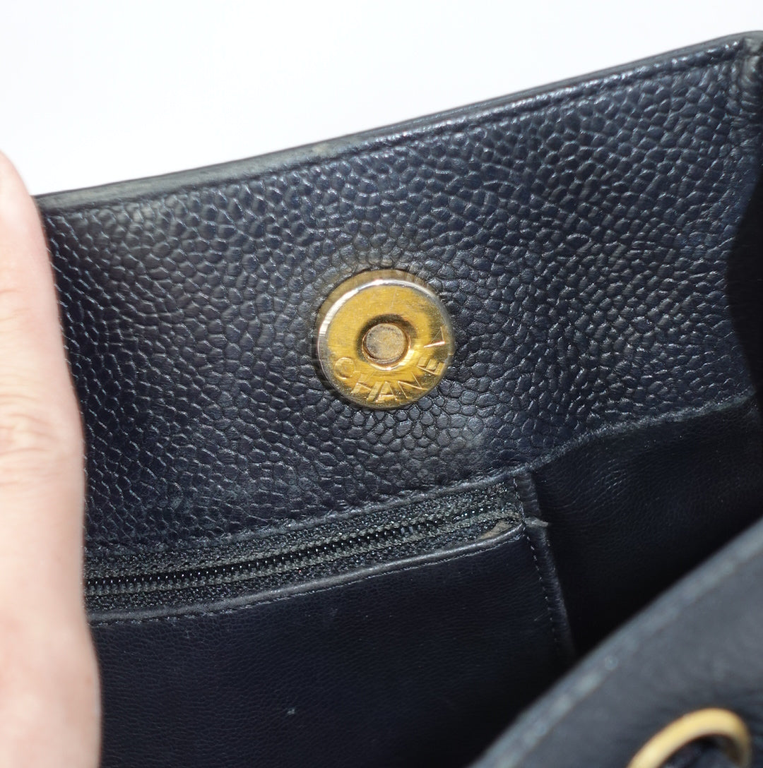 Chanel Black Leather Tote