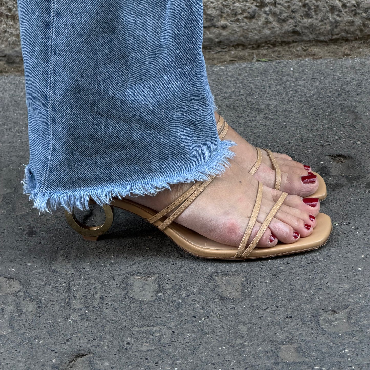 Jacquemus Beige Ball Heels 38