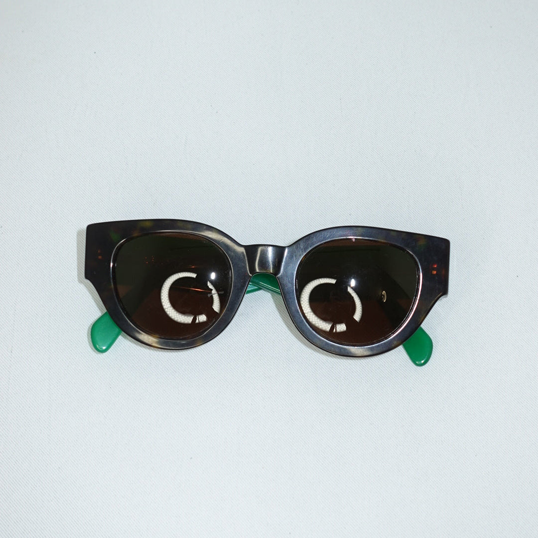 Celine Black and Green Sunglasses