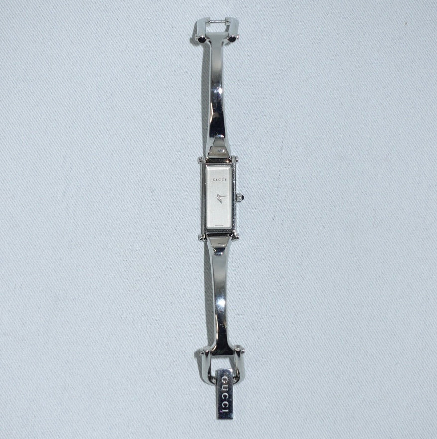 Gucci 1500L White Dial Silver-Tone Quartz Watch