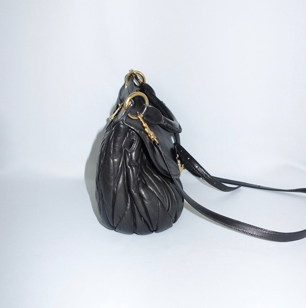 Miu Miu Matelassé Coffer Bag