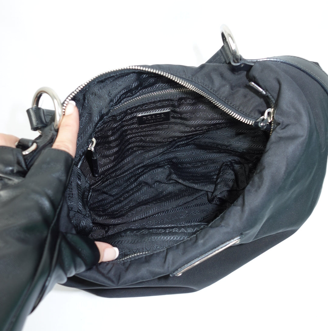 Prada Nylon Half Moon Bag