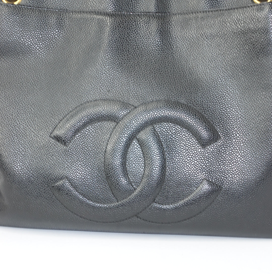 Chanel Black Leather Tote