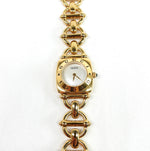 Gucci 6400L White Dial Gold Watch