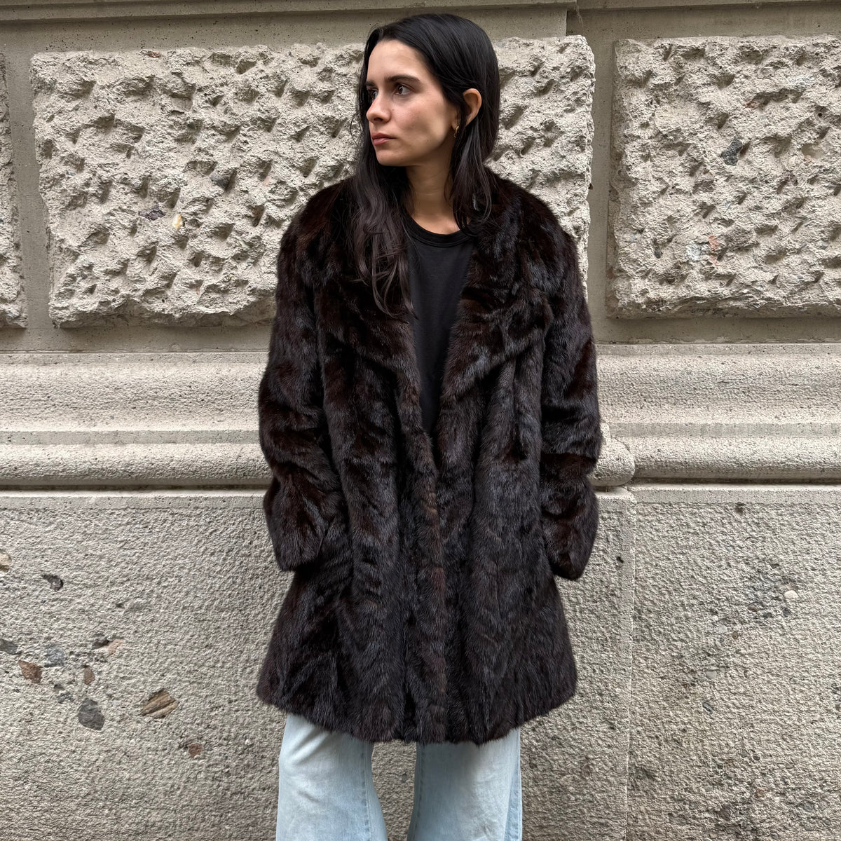 Mink Brown Fur Coat
