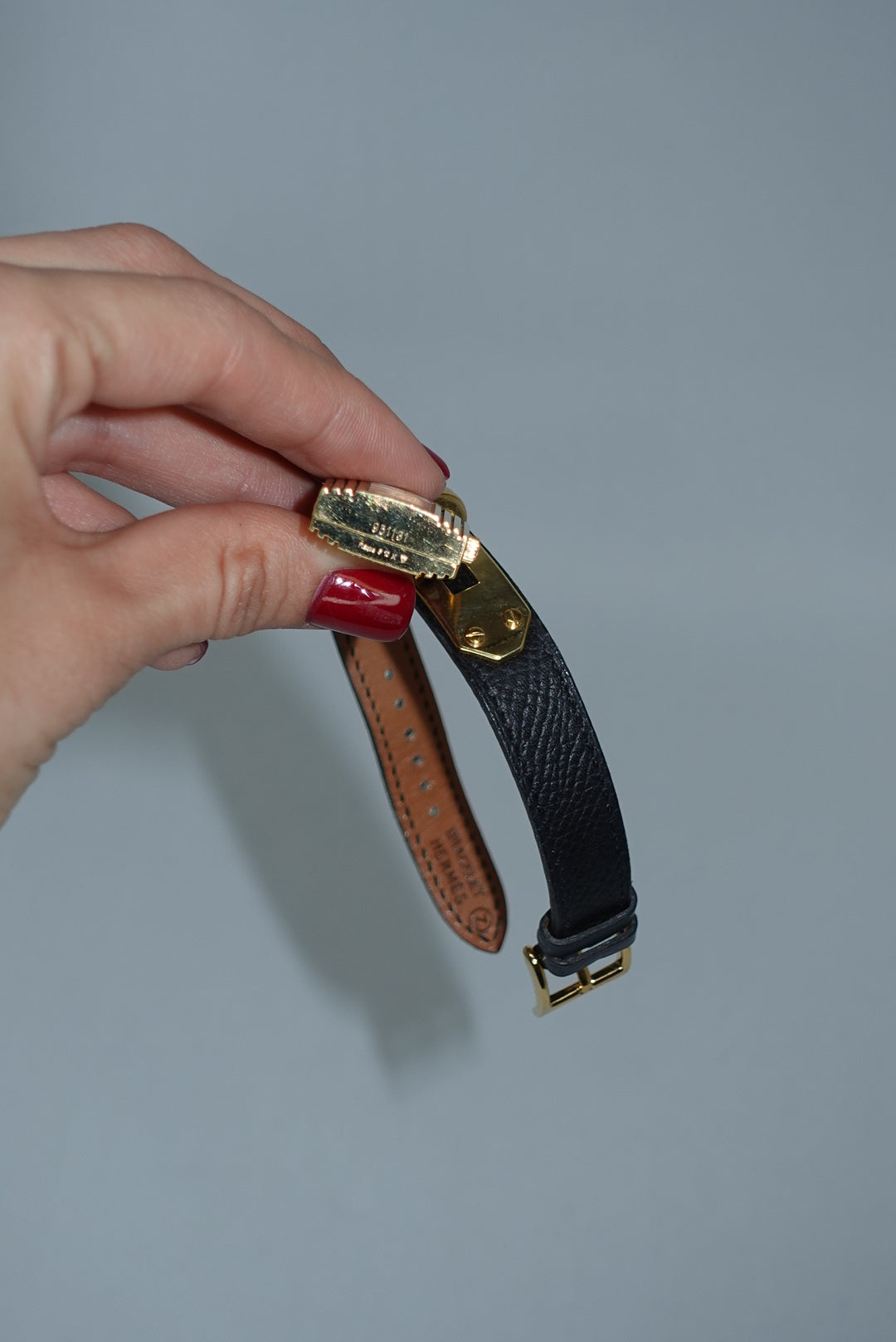 Hermès Kelly Vintage Watch with Black Strap