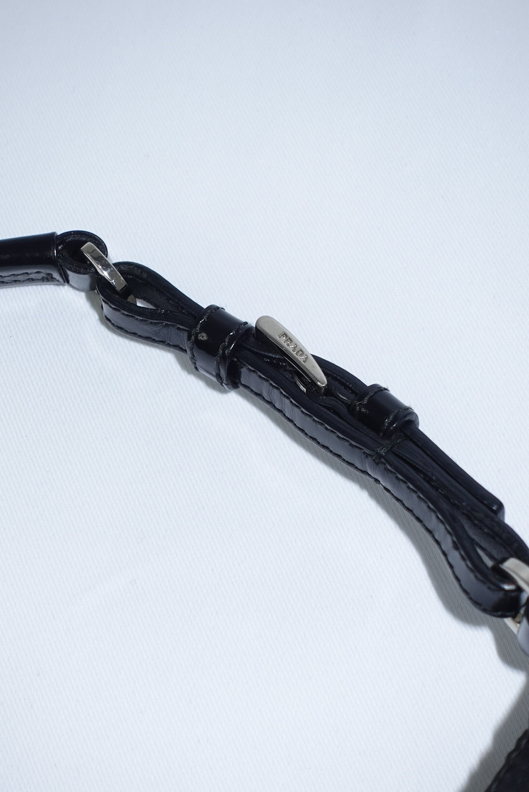 Prada Vintage Nylon Black Shoulder Bag Y2K