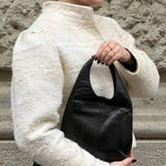 Bottega Veneta vintage black leather bag classic Italian design