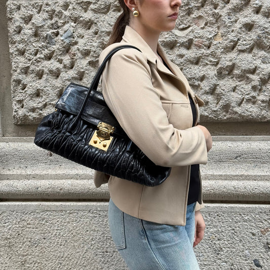 Miu Miu Matelasse Black Bag