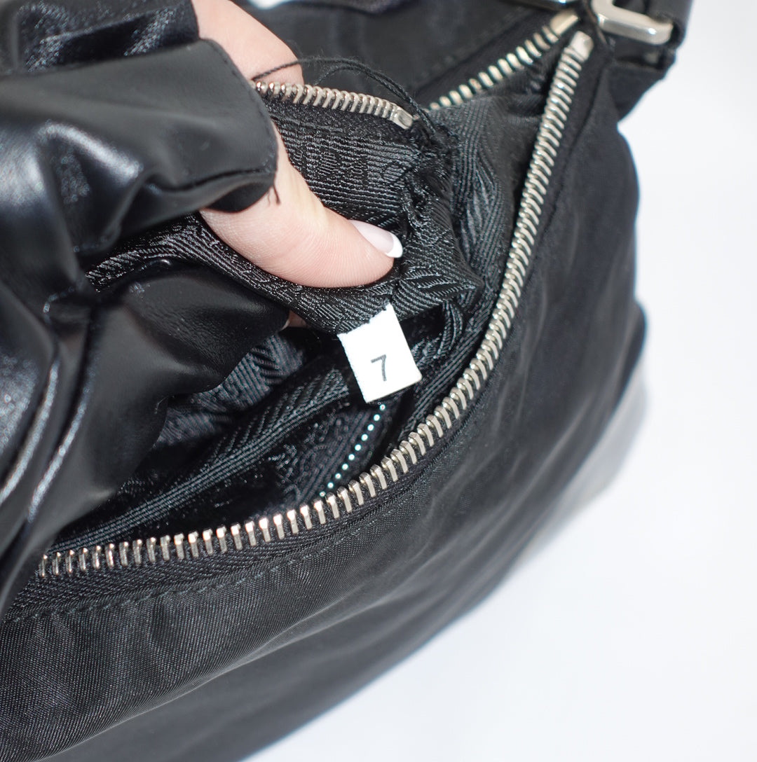 Prada Black Nylon Shoulder Bag