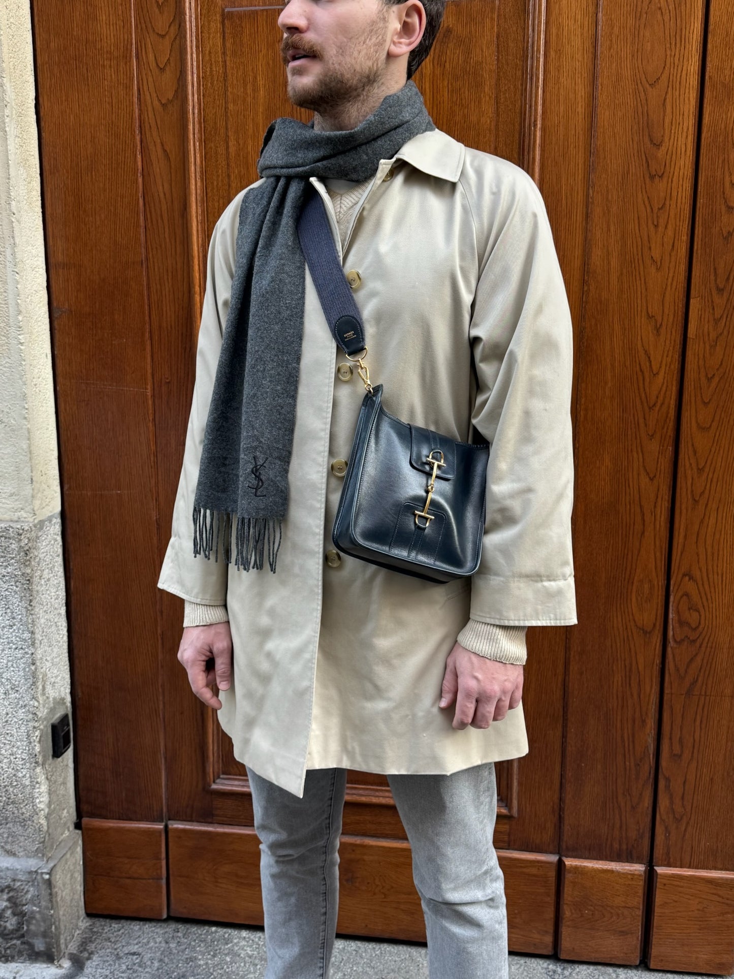 Hermès Vintage Evelyn Navy Special Edition