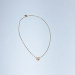     Authentic Dior gold heart pendant necklace with crystals