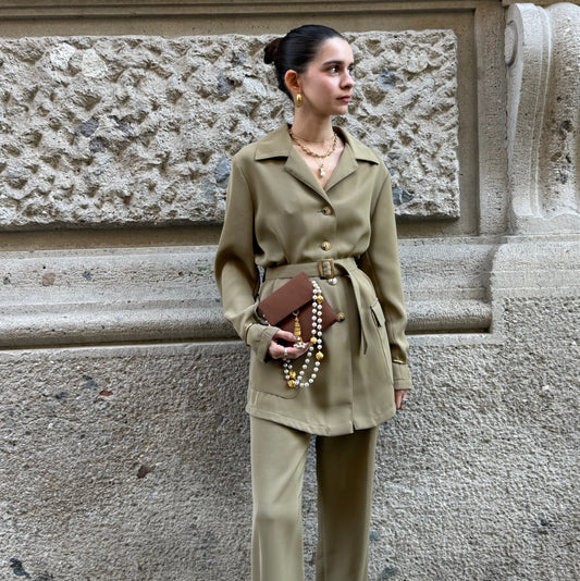 Khaki Trousers Set