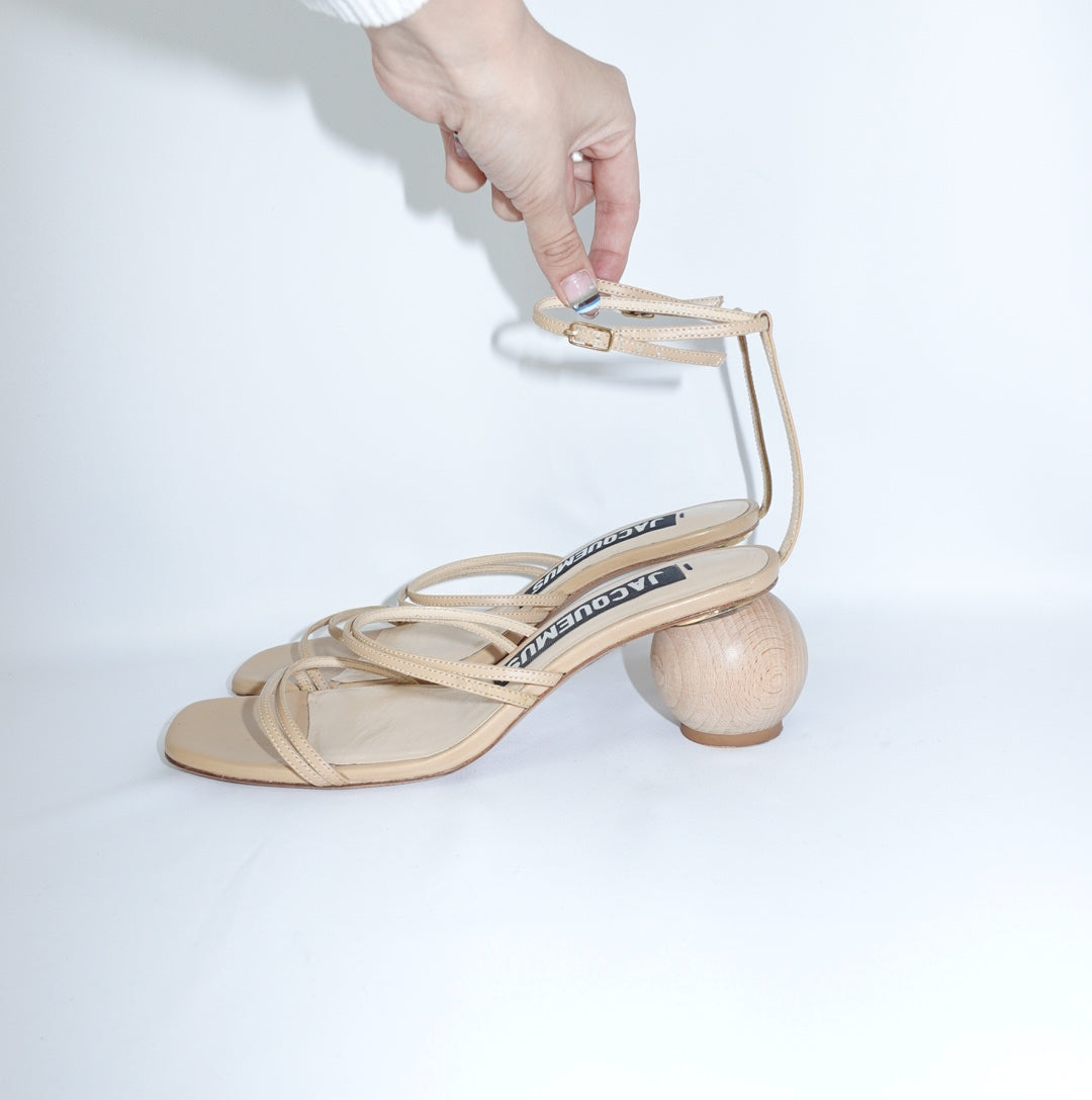 Jacquemus Beige Ball Heels 38