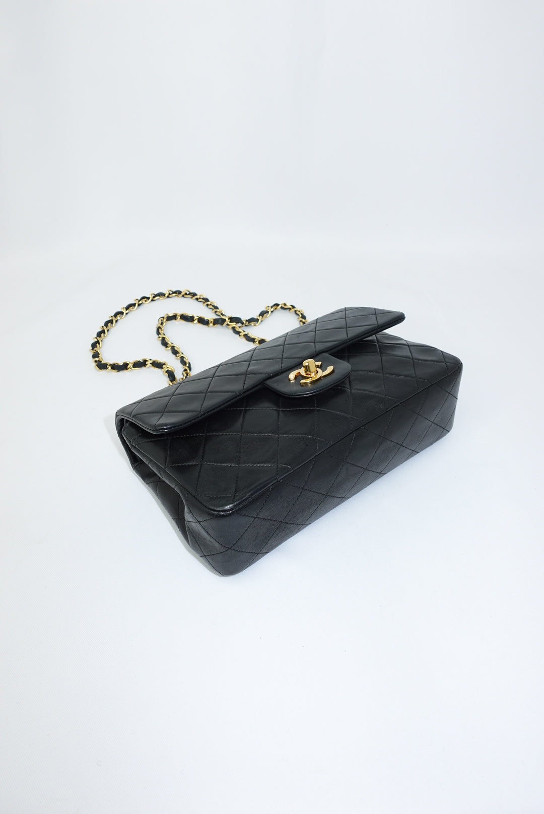 Chanel Vintage Timeless Classic 23 Double Flap Black