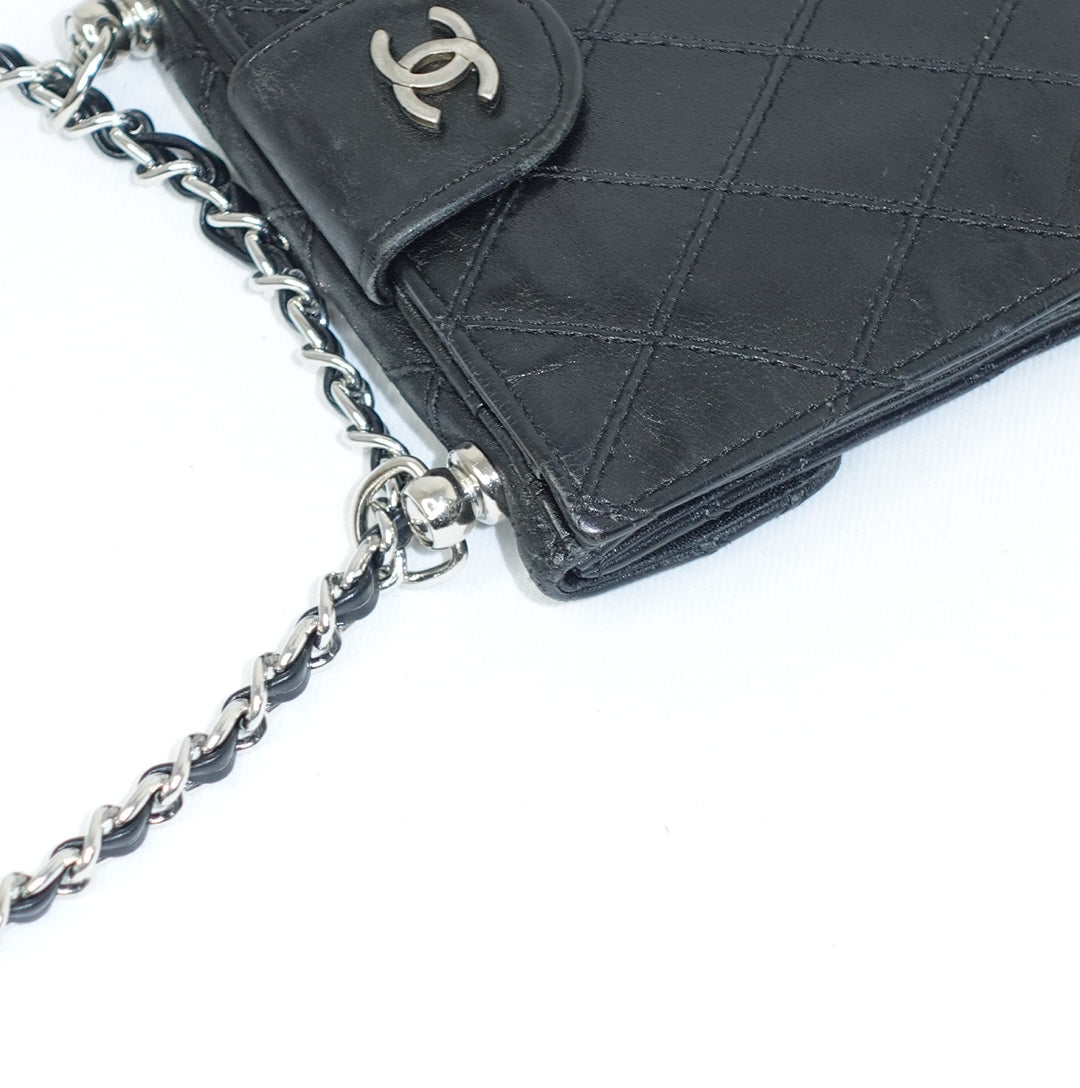 Chanel Mini Wallet with Chain Black