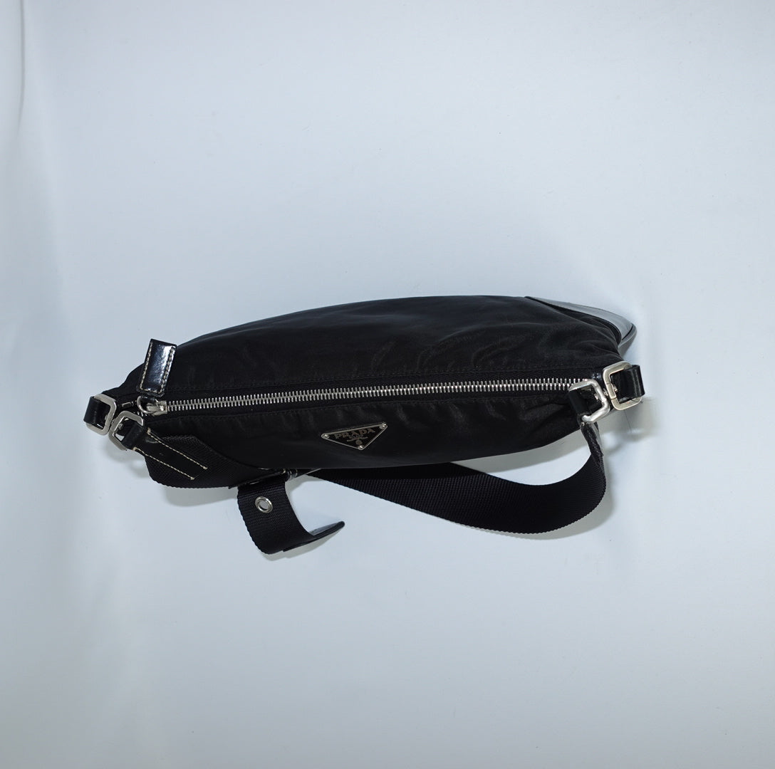 Prada Black Nylon Shoulder Bag