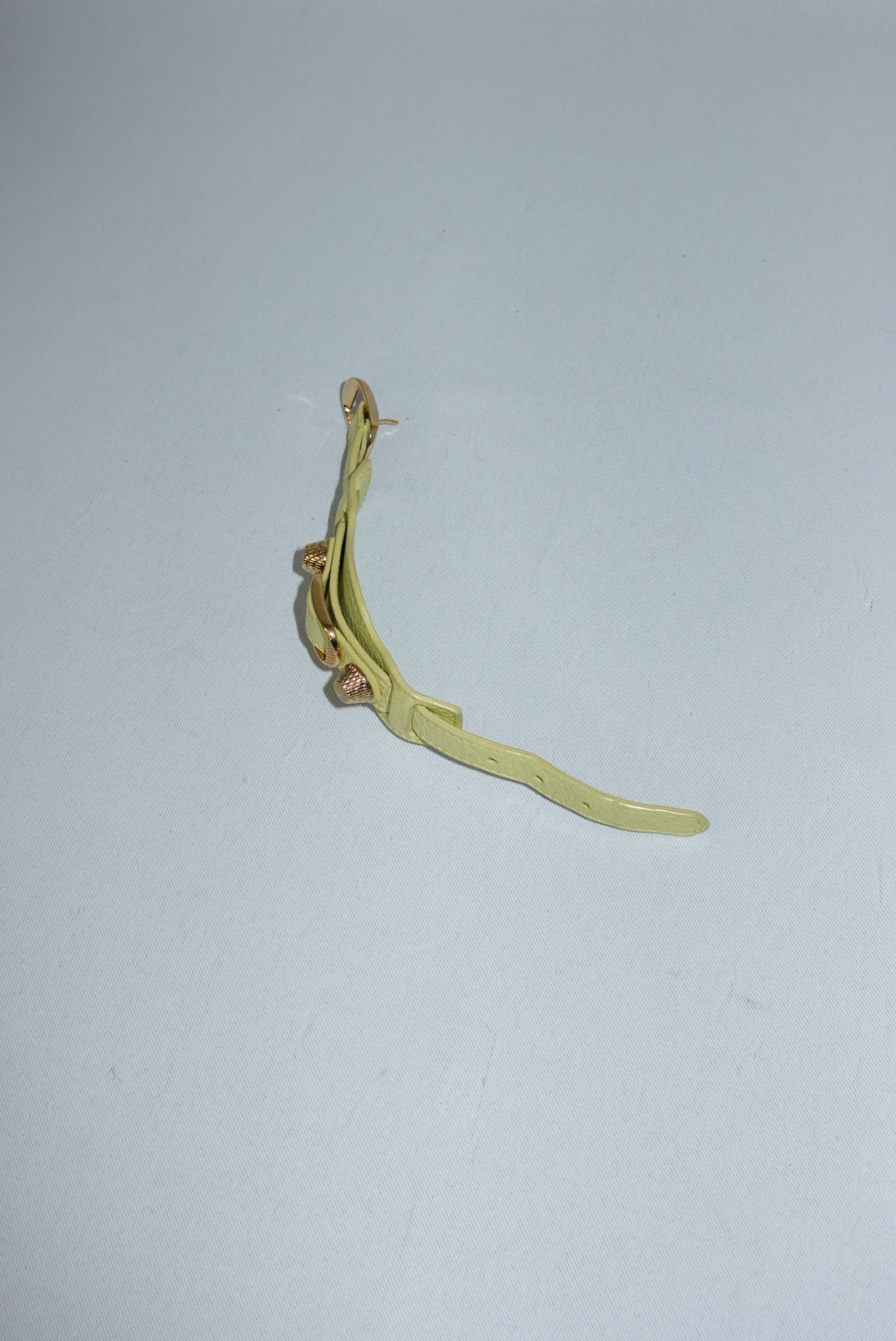 Bracciale giallo con borchie Balenciaga