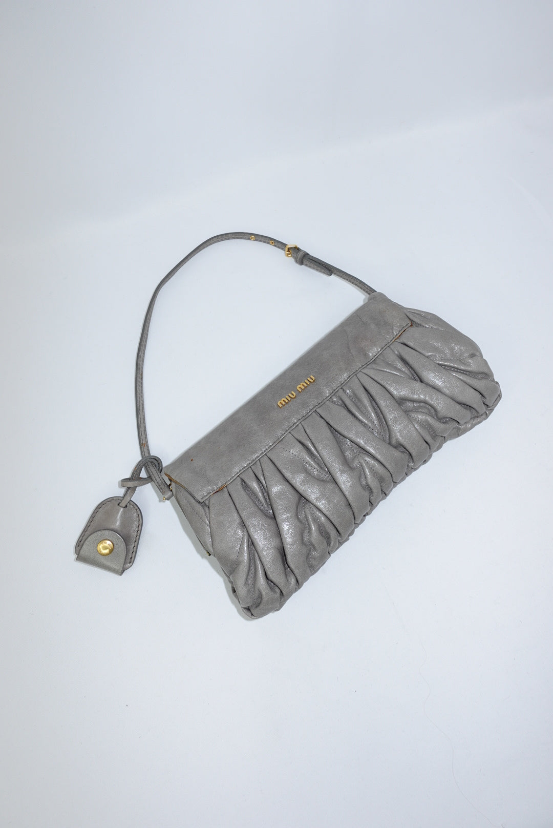 Miu Miu Vintage Grey Coffer Pochette