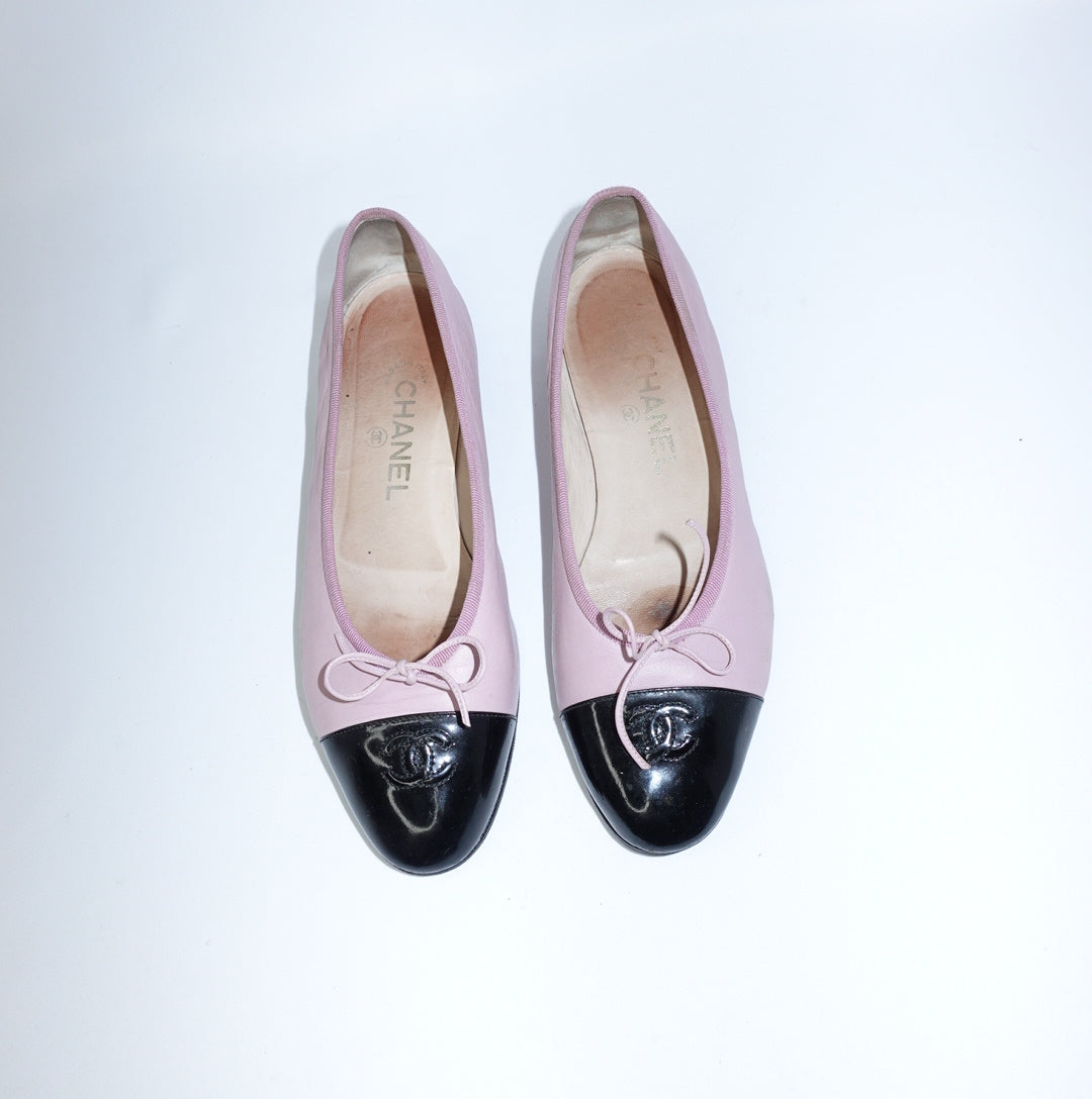 Chanel Pink Ballet Flats 39.5