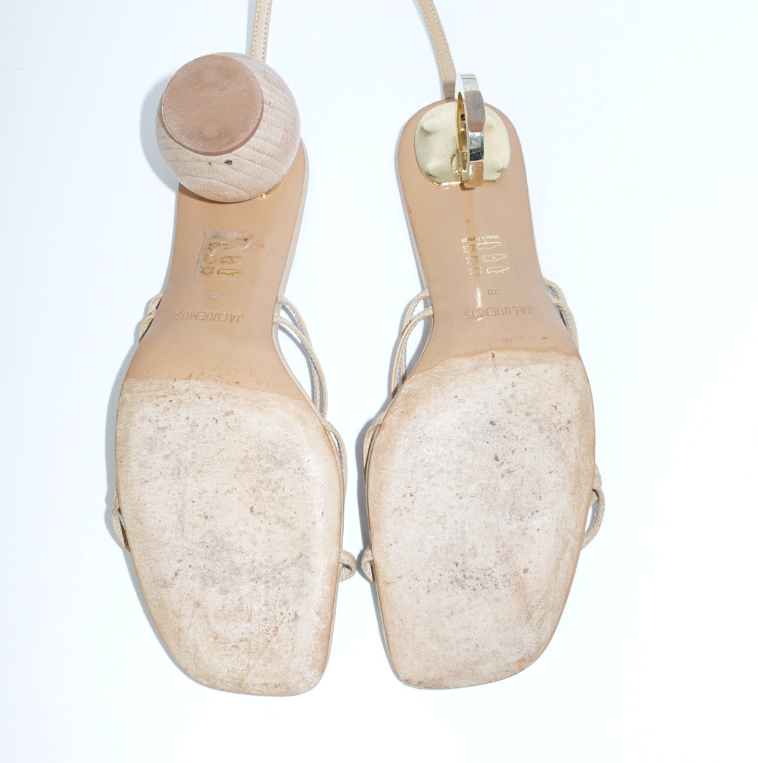 Jacquemus Beige Ball Heels 38