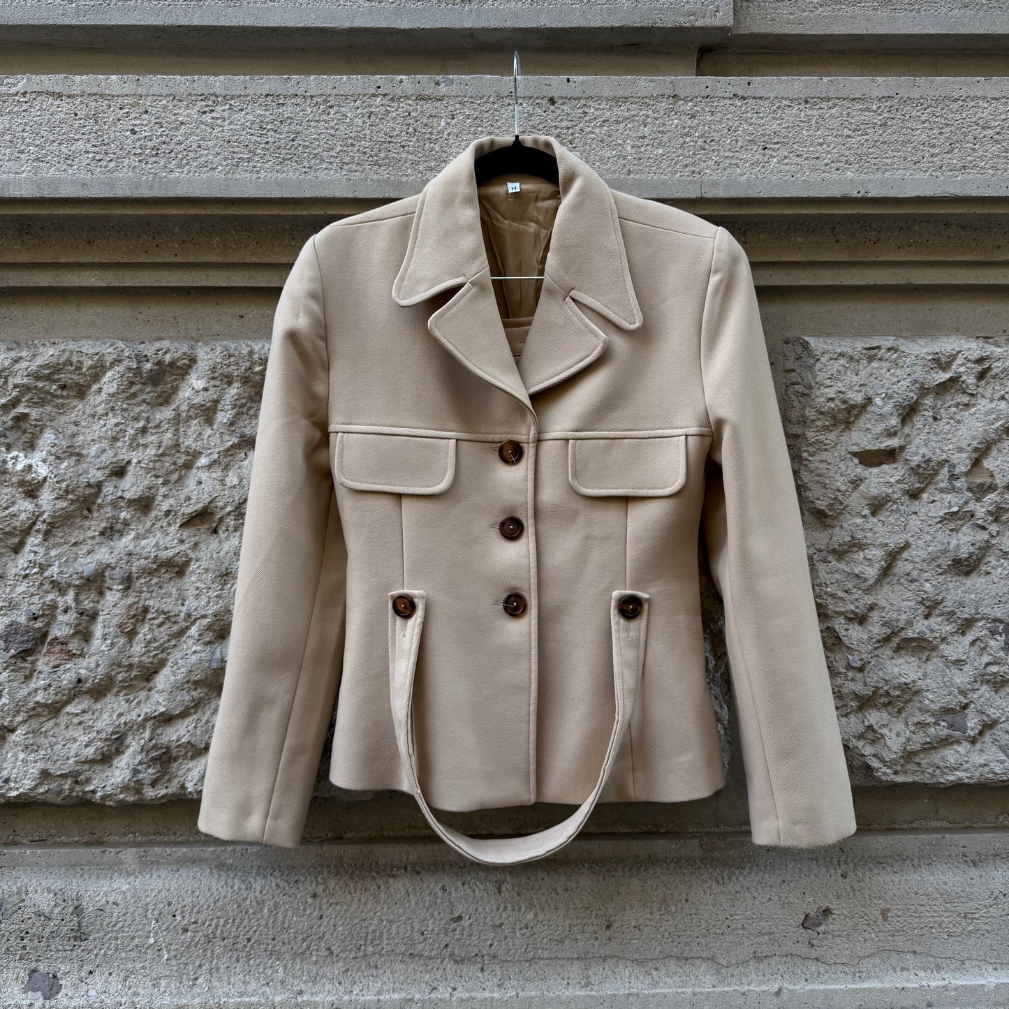 Beige Tailored Set (skirt + blazer)