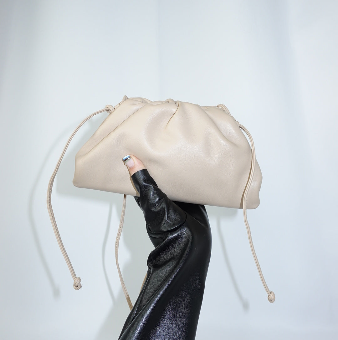 Bottega Veneta Beige Mini Pouch