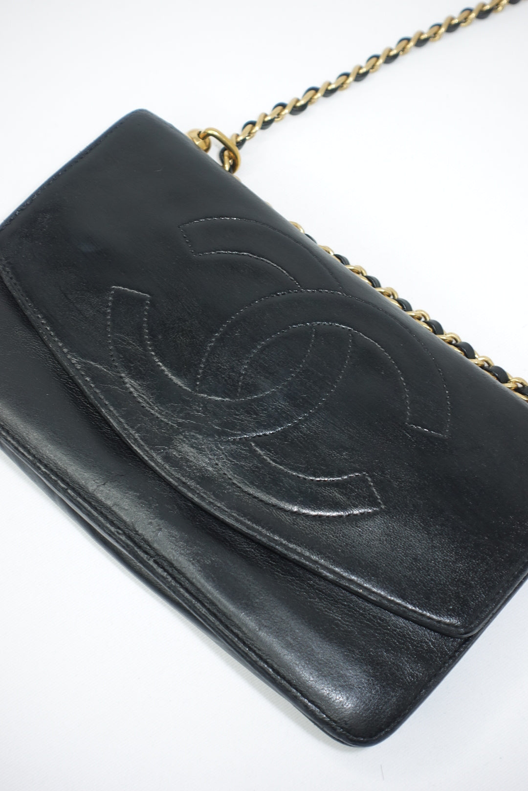 Re-Worked Chanel CC Flap Vintage W.O.C Lambskin