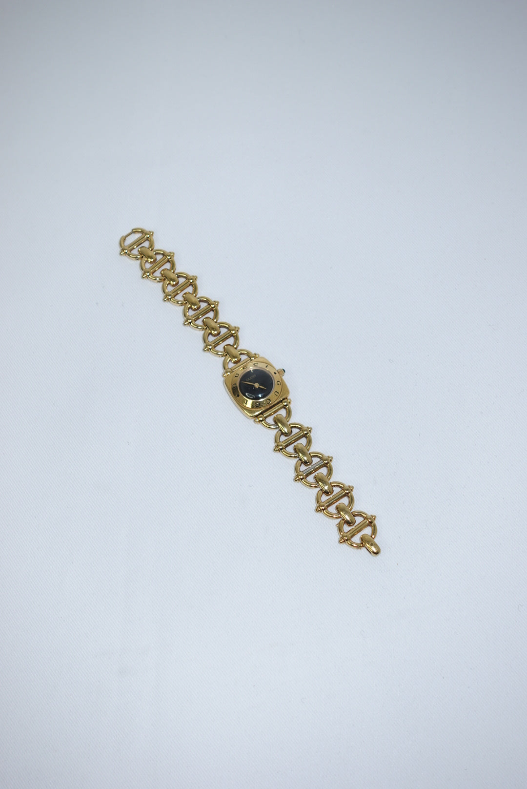 Gucci Gold Toned 6400L Black Dial Vintage Watch