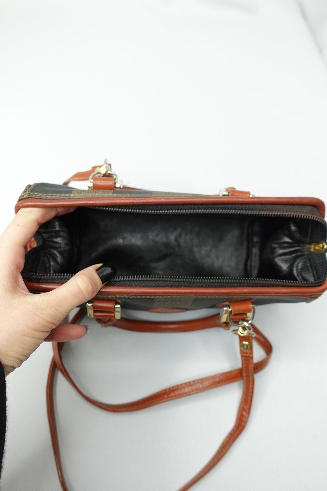 028. Fendi S.A.S Vintage Mini Bauletto